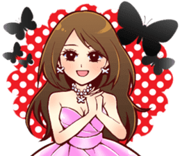 the charismatic hostess  Ageha-chan sticker #6008784