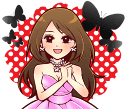 the charismatic hostess Ageha-chan sticker #6008784
