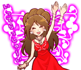 the charismatic hostess  Ageha-chan sticker #6008794
