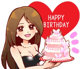 the charismatic hostess Ageha-chan sticker #6008797