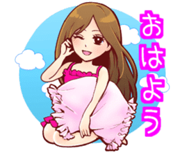 the charismatic hostess  Ageha-chan sticker #6008803