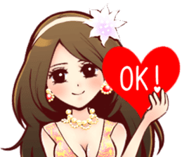 the charismatic hostess Ageha-chan sticker #6008808