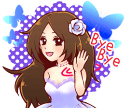 the charismatic hostess  Ageha-chan sticker #6008823