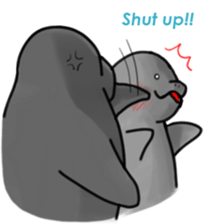 Manatee family - Daddy & Kiddy sticker #6008989