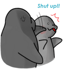 Manatee family - Daddy & Kiddy sticker #6008989