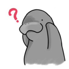 Manatee family - Daddy & Kiddy sticker #6008996