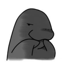 Manatee family - Daddy & Kiddy sticker #6008997