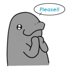 Manatee family - Daddy & Kiddy sticker #6009002