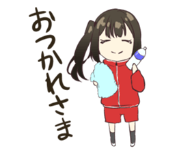 Girl of the high school student sticker #6009158