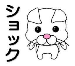 white cat everyday 1 sticker #6009301