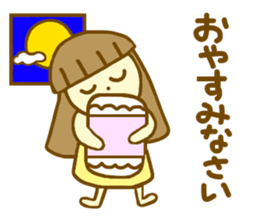 Daily conversation Azuki chan sticker #6009596