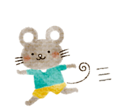 animal and occasional girl. sticker #6009925