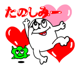 White guy and green little bitty of 2 sticker #6010359