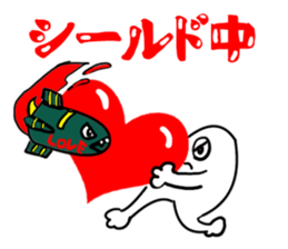 White guy and green little bitty of 2 sticker #6010368