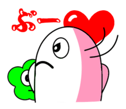 White guy and green little bitty of 2 sticker #6010372