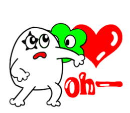 White guy and green little bitty of 2 sticker #6010374