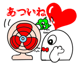 White guy and green little bitty of 2 sticker #6010377