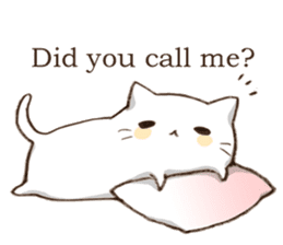 Pillow & Cat (en) sticker #6010384