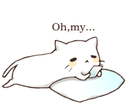 Pillow & Cat (en) sticker #6010385