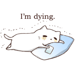 Pillow & Cat (en) sticker #6010394