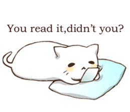 Pillow & Cat (en) sticker #6010396