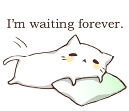 Pillow & Cat (en) sticker #6010398