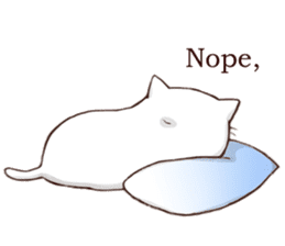 Pillow & Cat (en) sticker #6010401