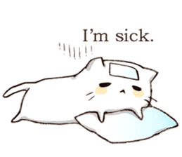 Pillow & Cat (en) sticker #6010404
