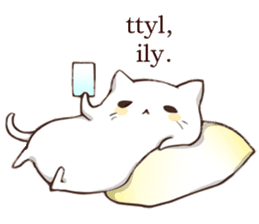 Pillow & Cat (en) sticker #6010419