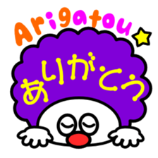 colorful Afro stickers sticker #6010751