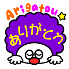 colorful Afro stickers sticker #6010751