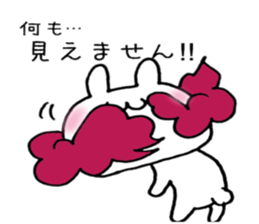 Cloud and rabbit sticker #6010911