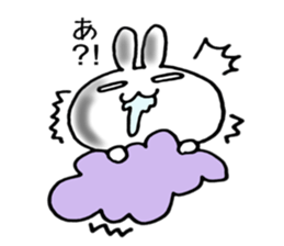 Cloud and rabbit sticker #6010921