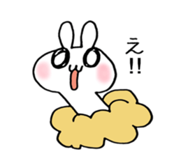 Cloud and rabbit sticker #6010922