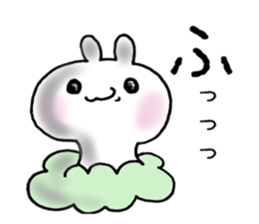 Cloud and rabbit sticker #6010923