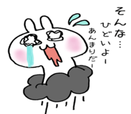 Cloud and rabbit sticker #6010929