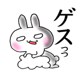 Cloud and rabbit sticker #6010935