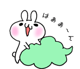 Cloud and rabbit sticker #6010938