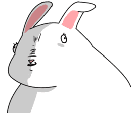 Rabbit lacks motivation2 sticker #6012469