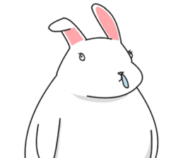 Rabbit lacks motivation2 sticker #6012493