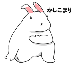 Rabbit lacks motivation2 sticker #6012502