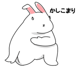 Rabbit lacks motivation2 sticker #6012502