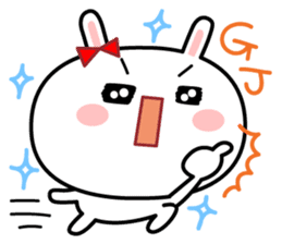 Cute rabbit MARU-USAKO sticker #6013117