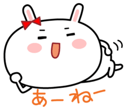Cute rabbit MARU-USAKO sticker #6013130