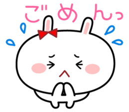 Cute rabbit MARU-USAKO sticker #6013138