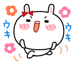 Cute rabbit MARU-USAKO sticker #6013142
