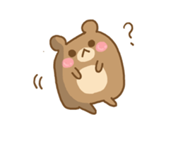 Daily life of the round bear sticker #6013551