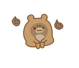 Daily life of the round bear sticker #6013571