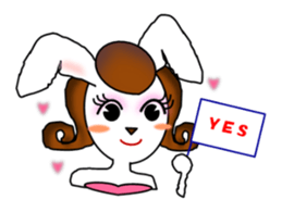 Rabi presents sweet & cute attitudes! sticker #6013763