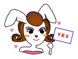 Rabi presents sweet & cute attitudes! sticker #6013763